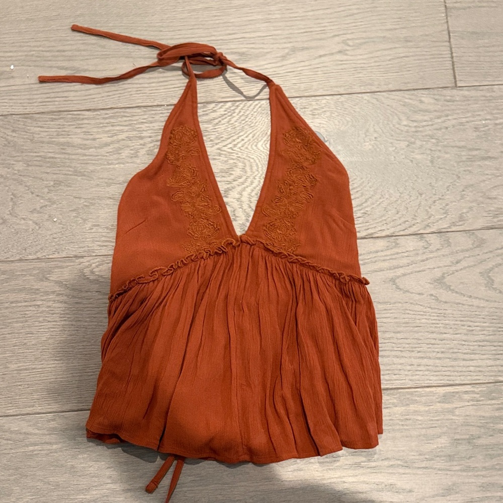 O'Neill Terracotta Halter Top